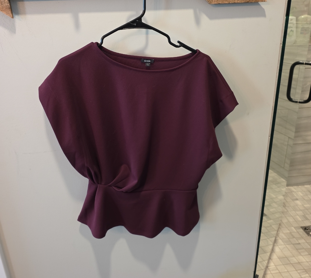Express Burgundy Women's Blouse